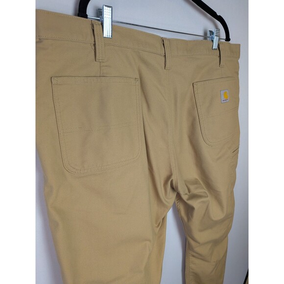 Carhartt Work Pants Mens 42x30 Rugged Flex Relaxed Fit Canvas Tan Khaki BN3109-M - Picture 16 of 16